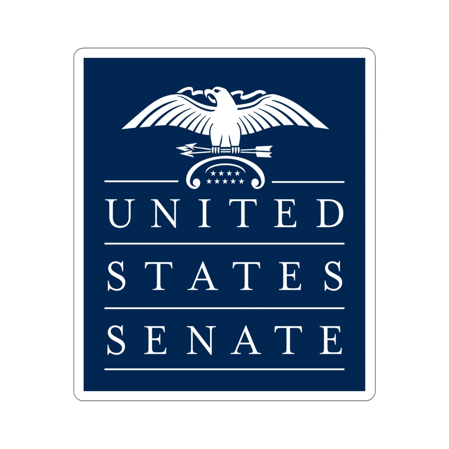 United States Senate STICKER Vinyl Die-Cut Decal-4 Inch-The Sticker Space