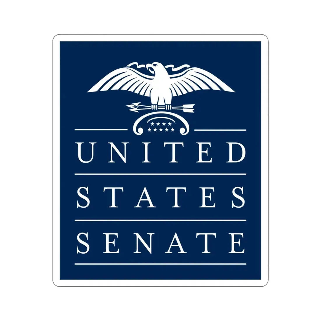 United States Senate STICKER Vinyl Die-Cut Decal 4 Inch - The Sticker Space