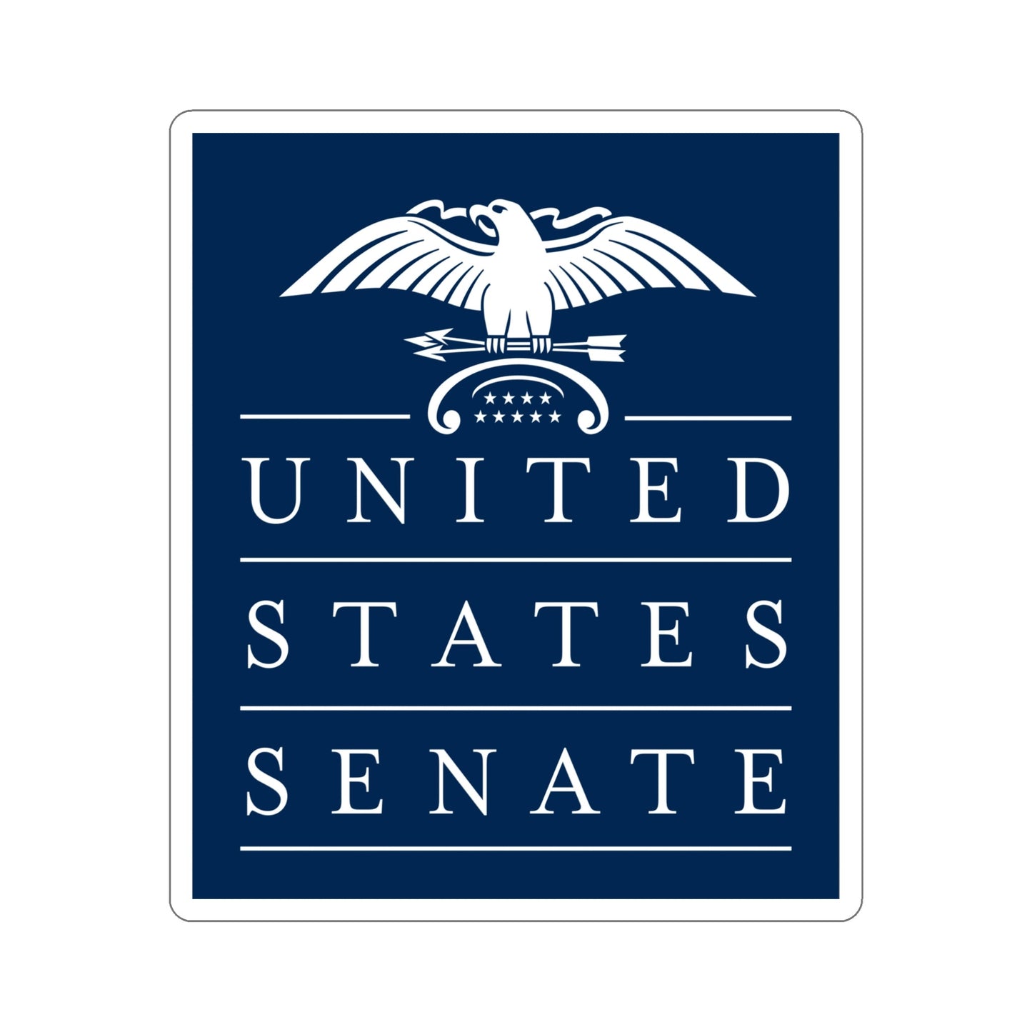 United States Senate STICKER Vinyl Die-Cut Decal-6 Inch-The Sticker Space