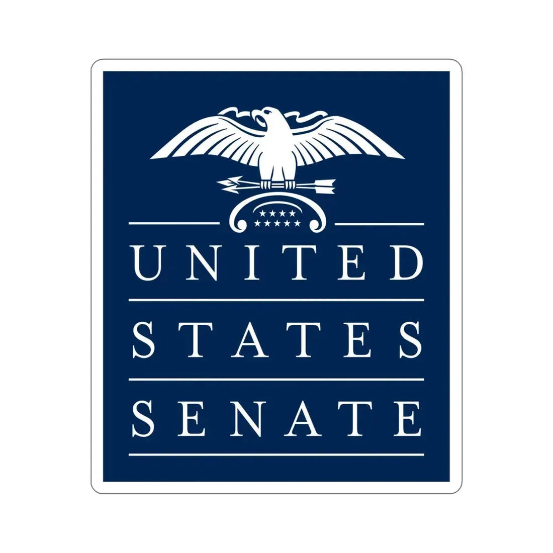 United States Senate STICKER Vinyl Die-Cut Decal 6 Inch - The Sticker Space