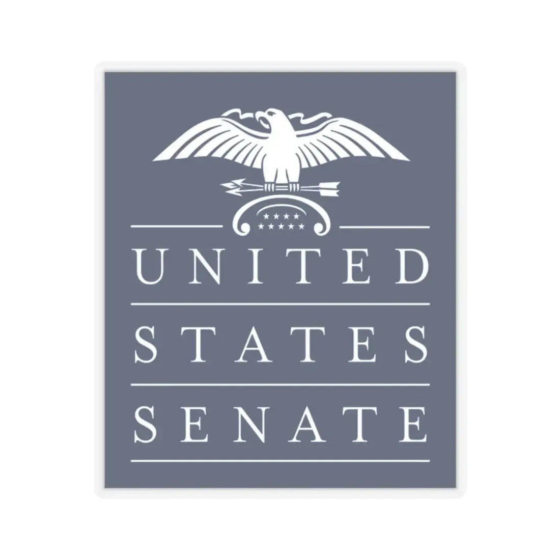 United States Senate - STICKER Vinyl Kiss-Cut Decal 2 Inch Transparent - The Sticker Space
