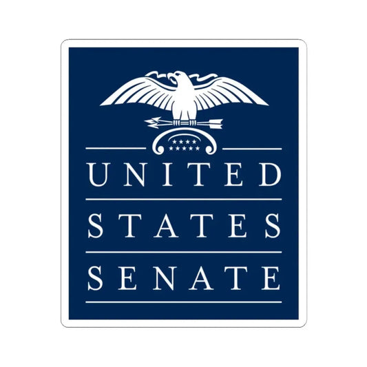 United States Senate - STICKER Vinyl Kiss-Cut Decal 2 Inch White - The Sticker Space