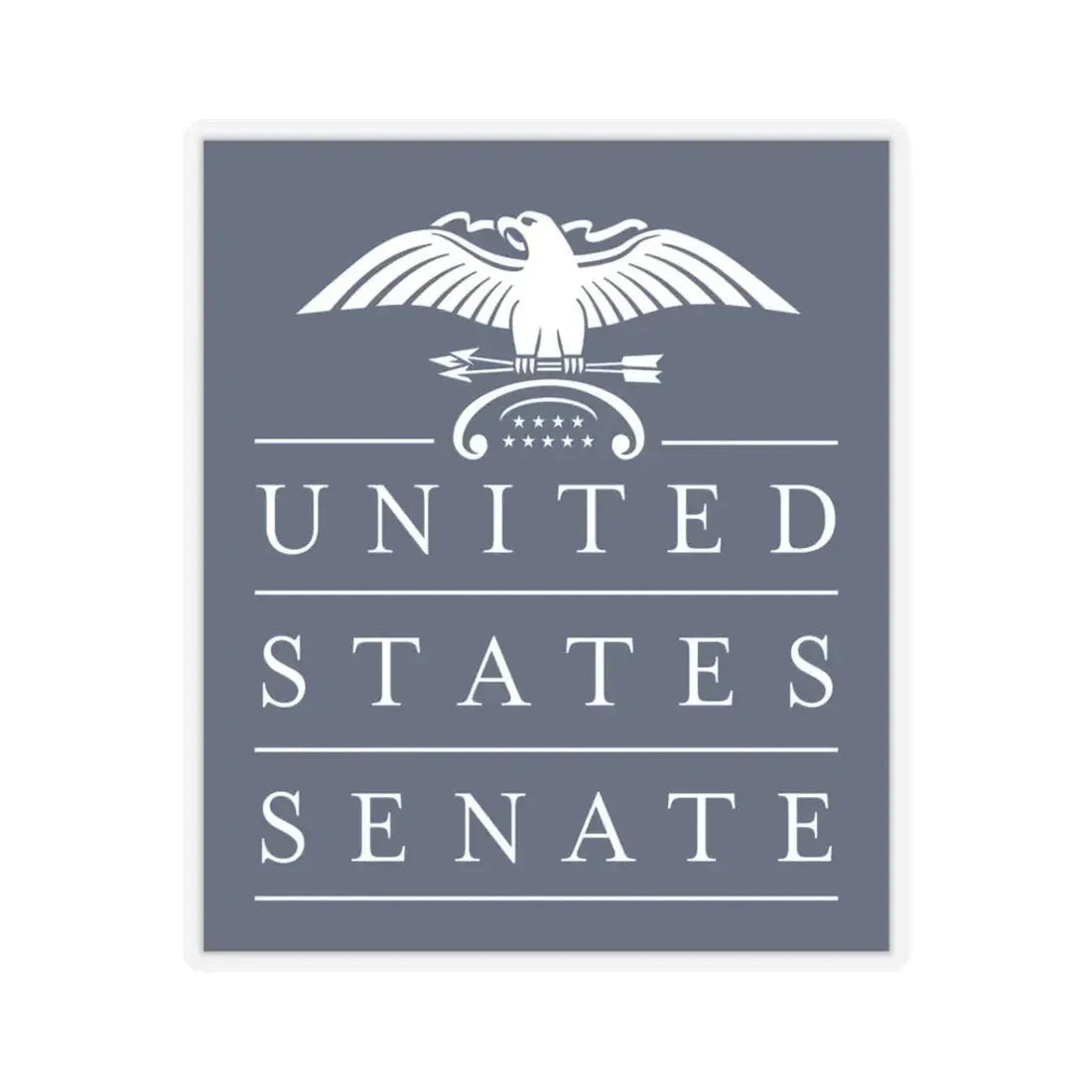 United States Senate - STICKER Vinyl Kiss-Cut Decal 3 Inch Transparent - The Sticker Space