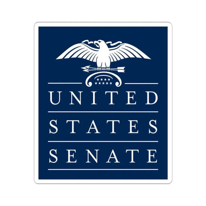 United States Senate - STICKER Vinyl Kiss-Cut Decal 3 Inch White - The Sticker Space
