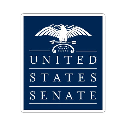 United States Senate - STICKER Vinyl Kiss-Cut Decal 4 Inch White - The Sticker Space