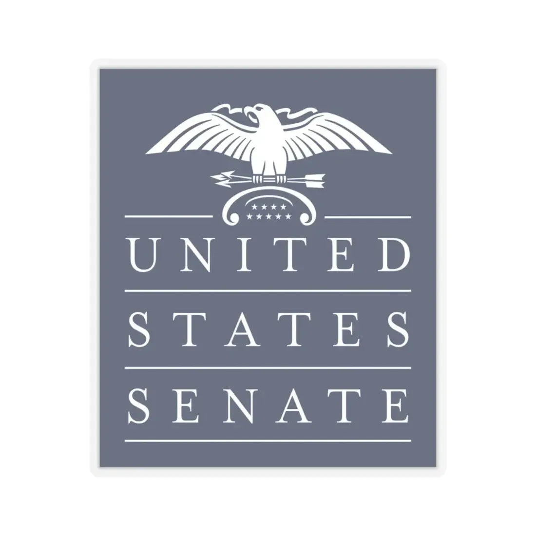 United States Senate - STICKER Vinyl Kiss-Cut Decal 6 Inch Transparent - The Sticker Space
