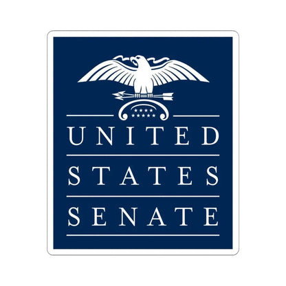 United States Senate - STICKER Vinyl Kiss-Cut Decal 6 Inch White - The Sticker Space