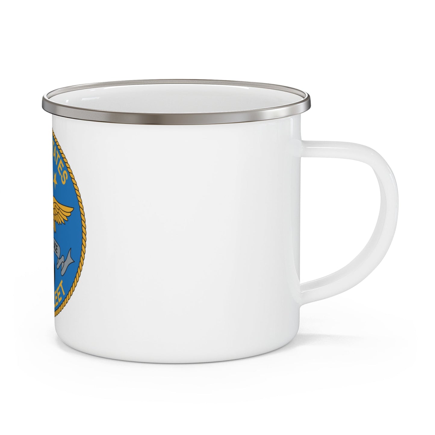 United States Sixth Fleet (U.S. Navy) Enamel Mug 12oz-12oz-The Sticker Space