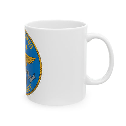 United States Sixth Fleet (U.S. Navy) White Coffee Mug-The Sticker Space