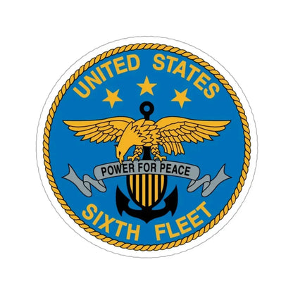 United States Sixth Fleet (U.S. Navy) STICKER Vinyl Die-Cut Decal 3 Inch - The Sticker Space