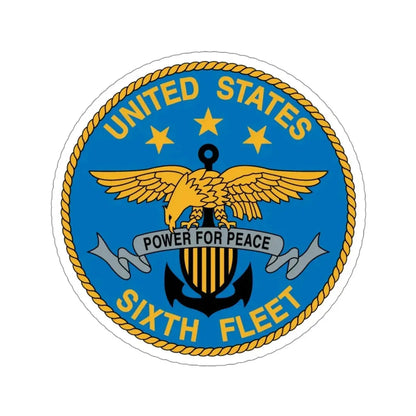 United States Sixth Fleet (U.S. Navy) STICKER Vinyl Die-Cut Decal 4 Inch - The Sticker Space