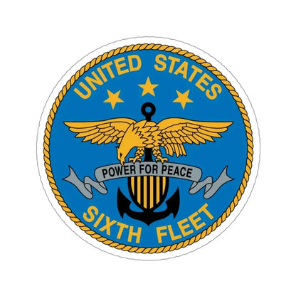 United States Sixth Fleet (U.S. Navy) STICKER Vinyl Die-Cut Decal 5 Inch - The Sticker Space