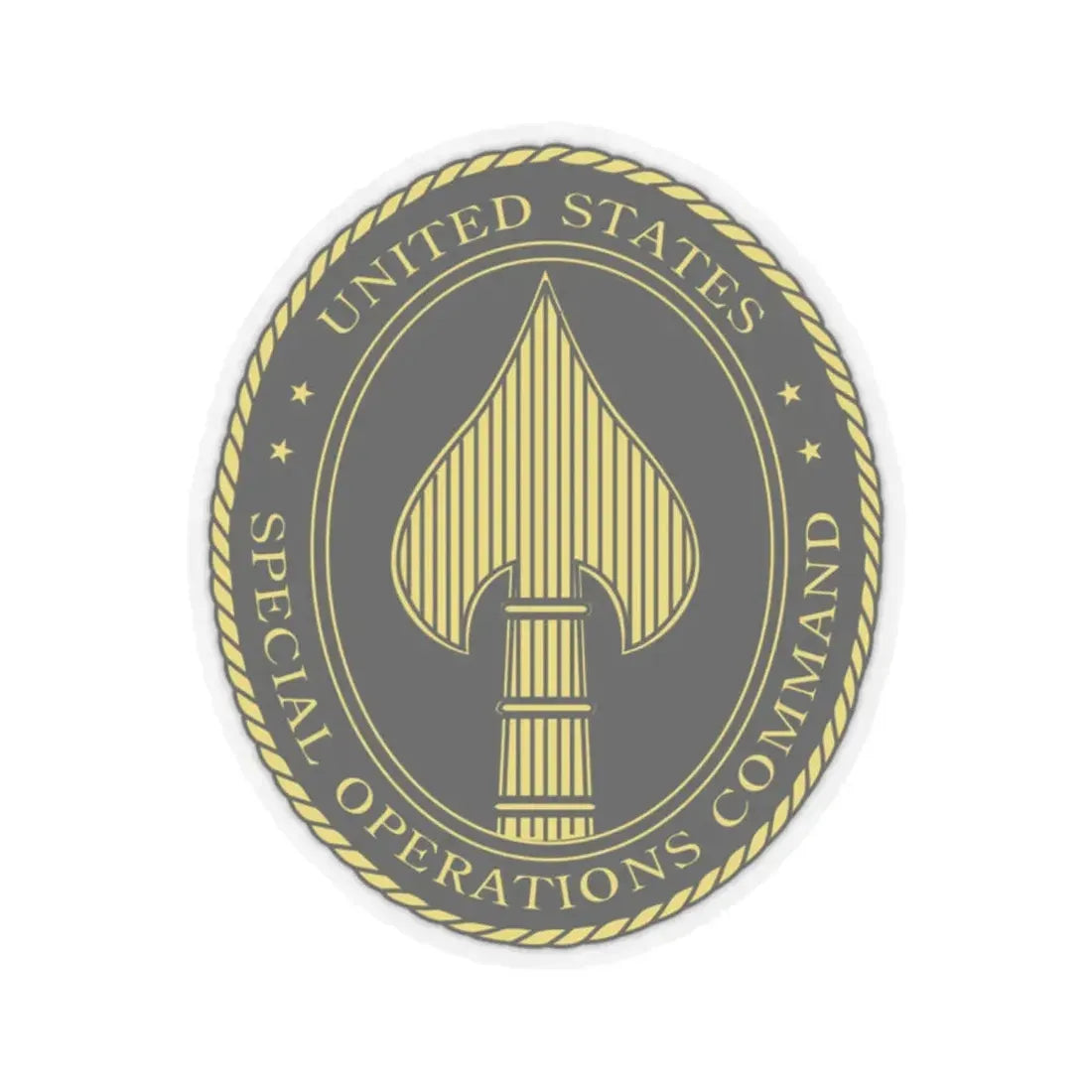 United States Special Operations Command Insignia - STICKER Vinyl Kiss-Cut Decal 2 Inch Transparent - The Sticker Space