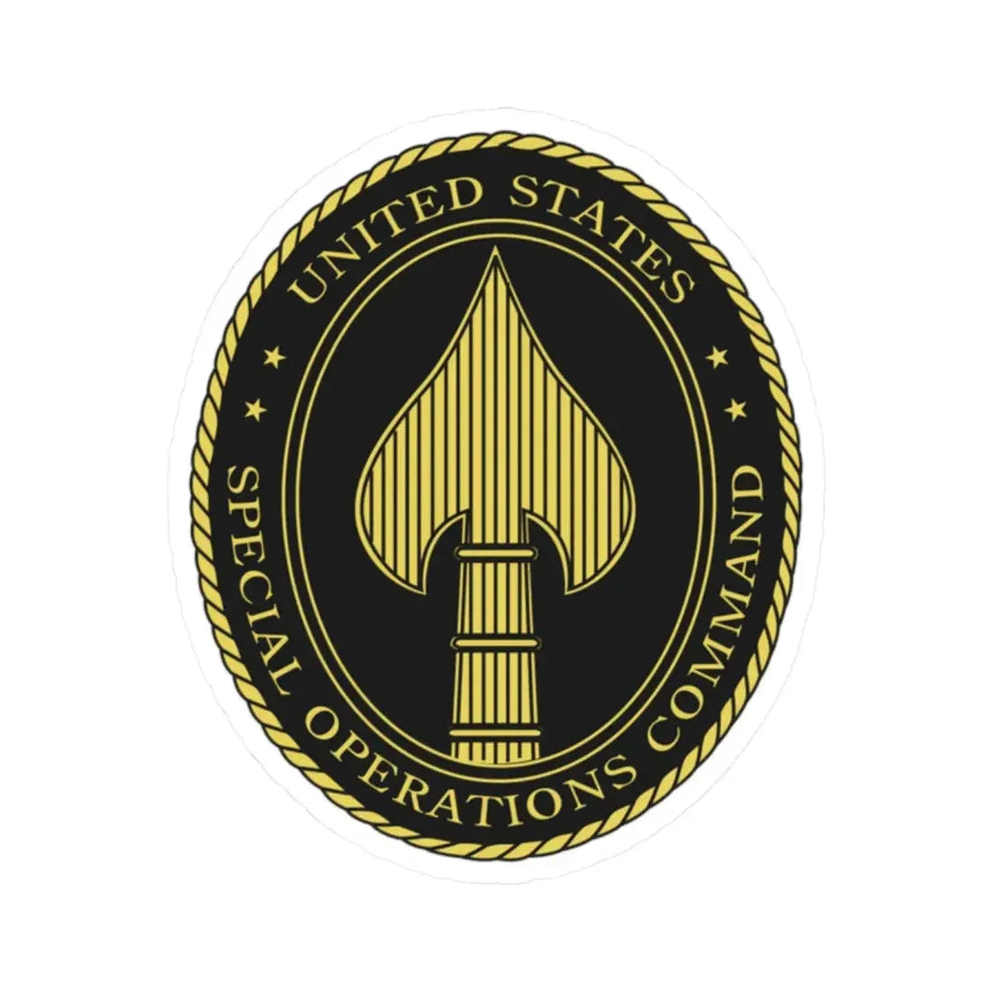 United States Special Operations Command Insignia - STICKER Vinyl Kiss-Cut Decal 2 Inch White - The Sticker Space