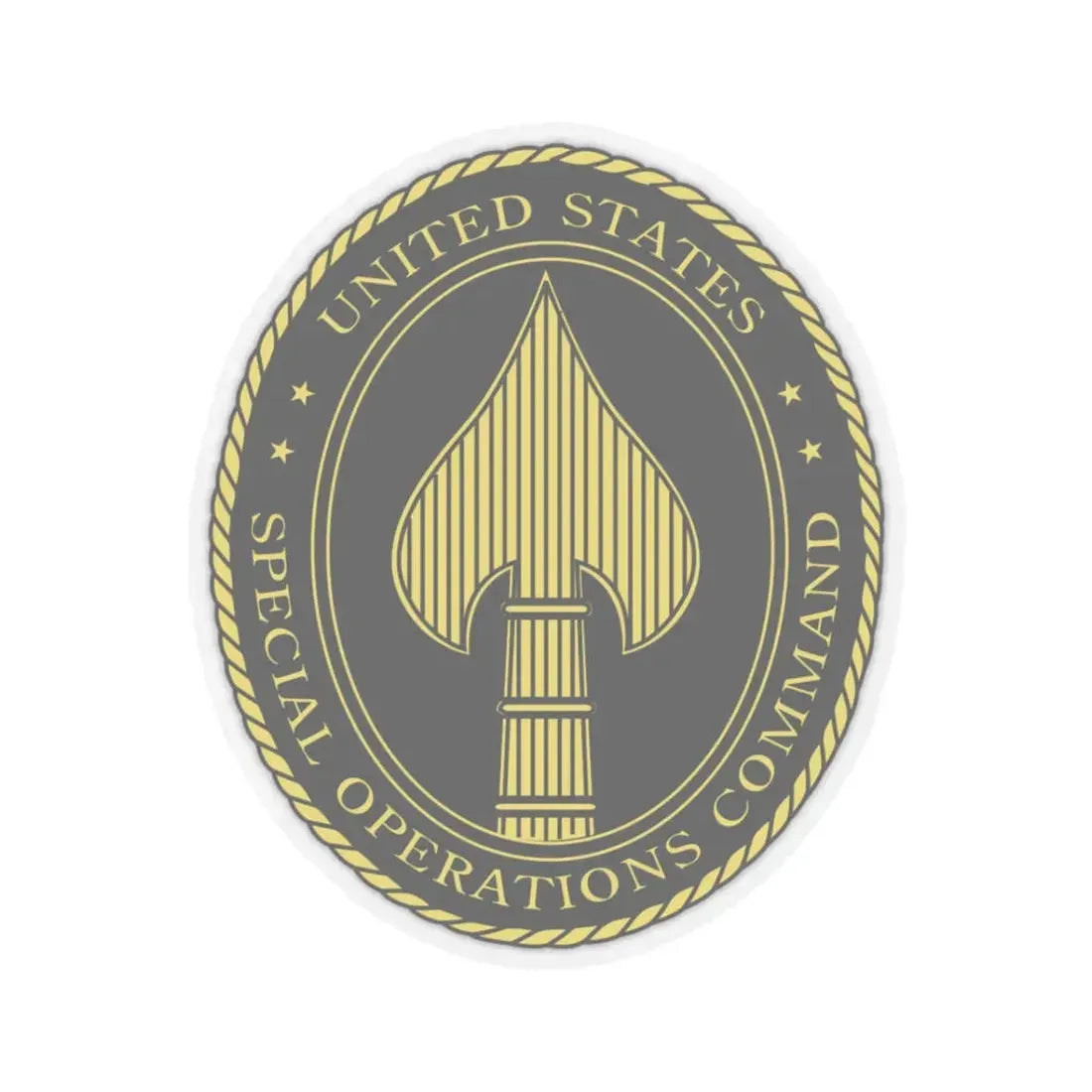 United States Special Operations Command Insignia - STICKER Vinyl Kiss-Cut Decal 3 Inch Transparent - The Sticker Space