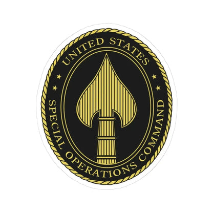 United States Special Operations Command Insignia - STICKER Vinyl Kiss-Cut Decal 3 Inch White - The Sticker Space