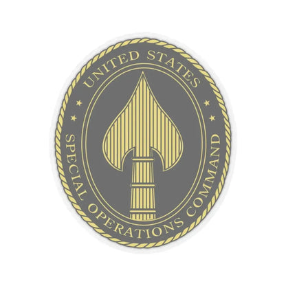 United States Special Operations Command Insignia - STICKER Vinyl Kiss-Cut Decal 4 Inch Transparent - The Sticker Space