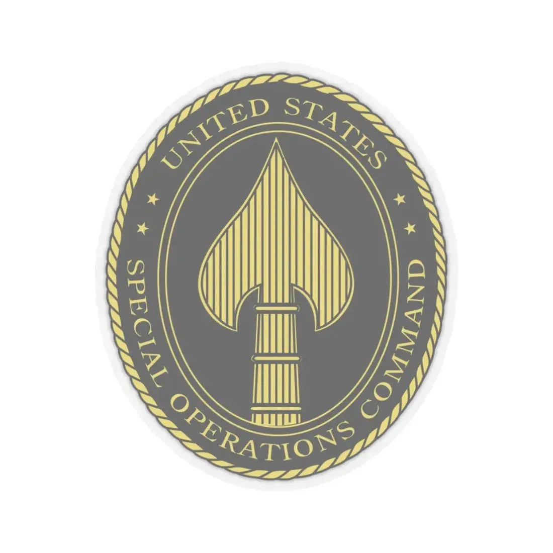 United States Special Operations Command Insignia - STICKER Vinyl Kiss-Cut Decal 6 Inch Transparent - The Sticker Space