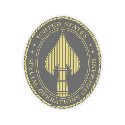 United States Special Operations Command Insignia - STICKER Vinyl Kiss-Cut Decal 6 Inch Transparent - The Sticker Space