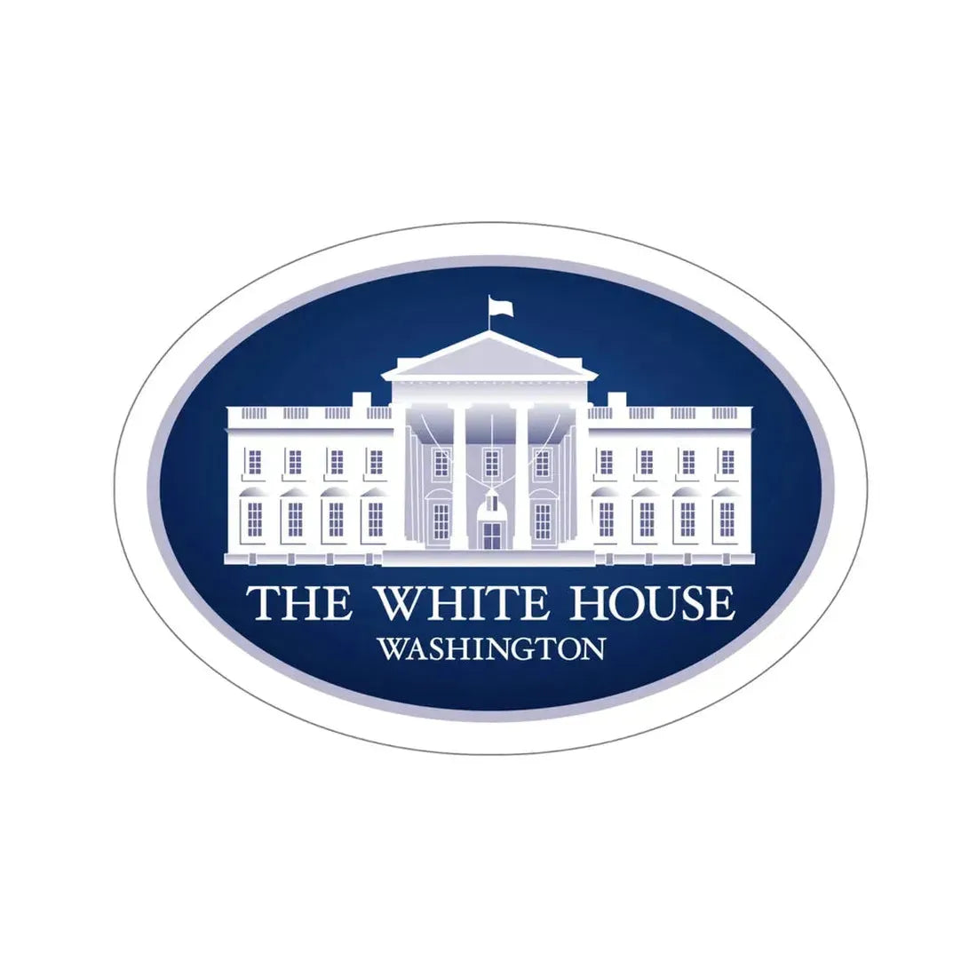 United States White House STICKER Vinyl Die-Cut Decal 6 Inch - The Sticker Space