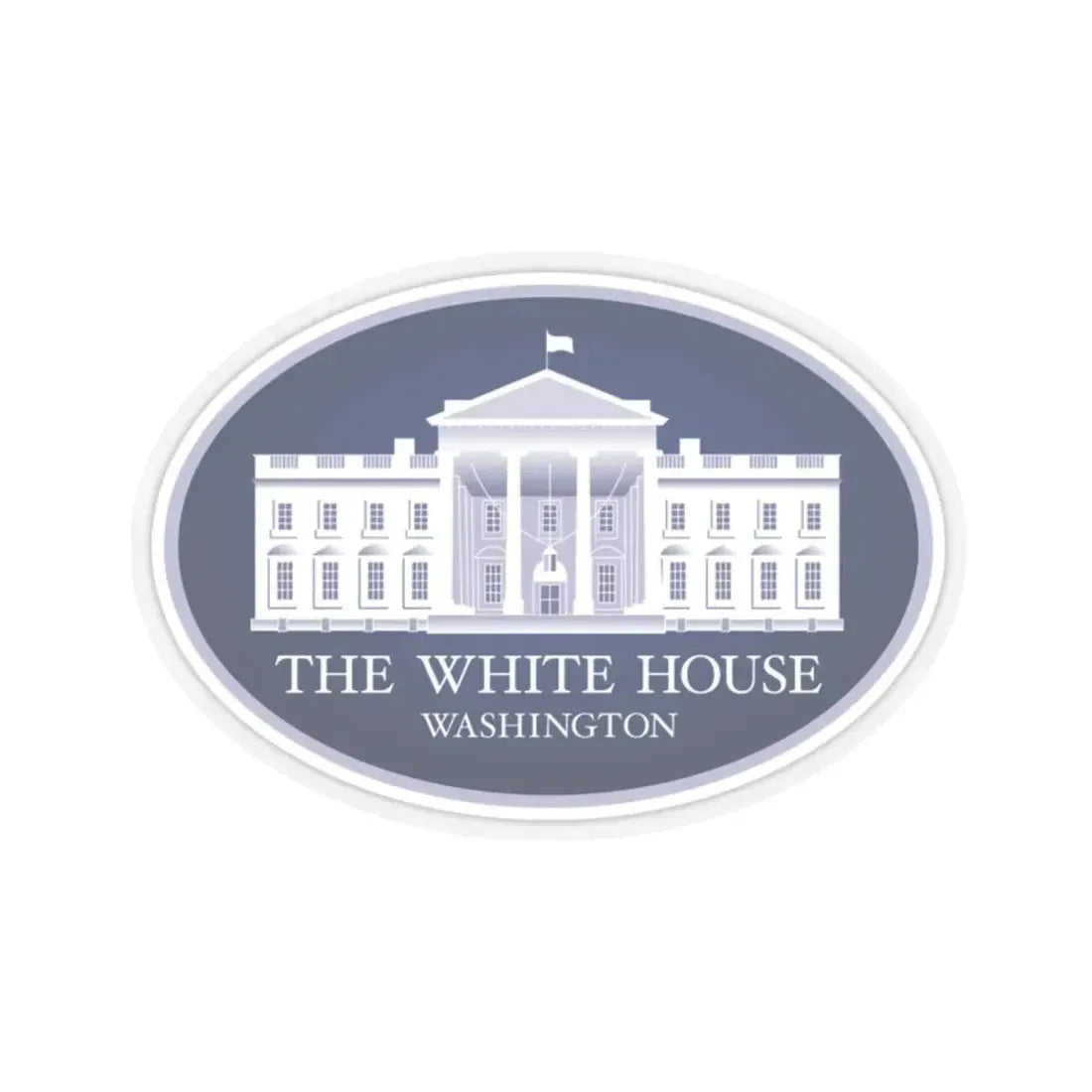 United States White House - STICKER Vinyl Kiss-Cut Decal 2 Inch Transparent - The Sticker Space