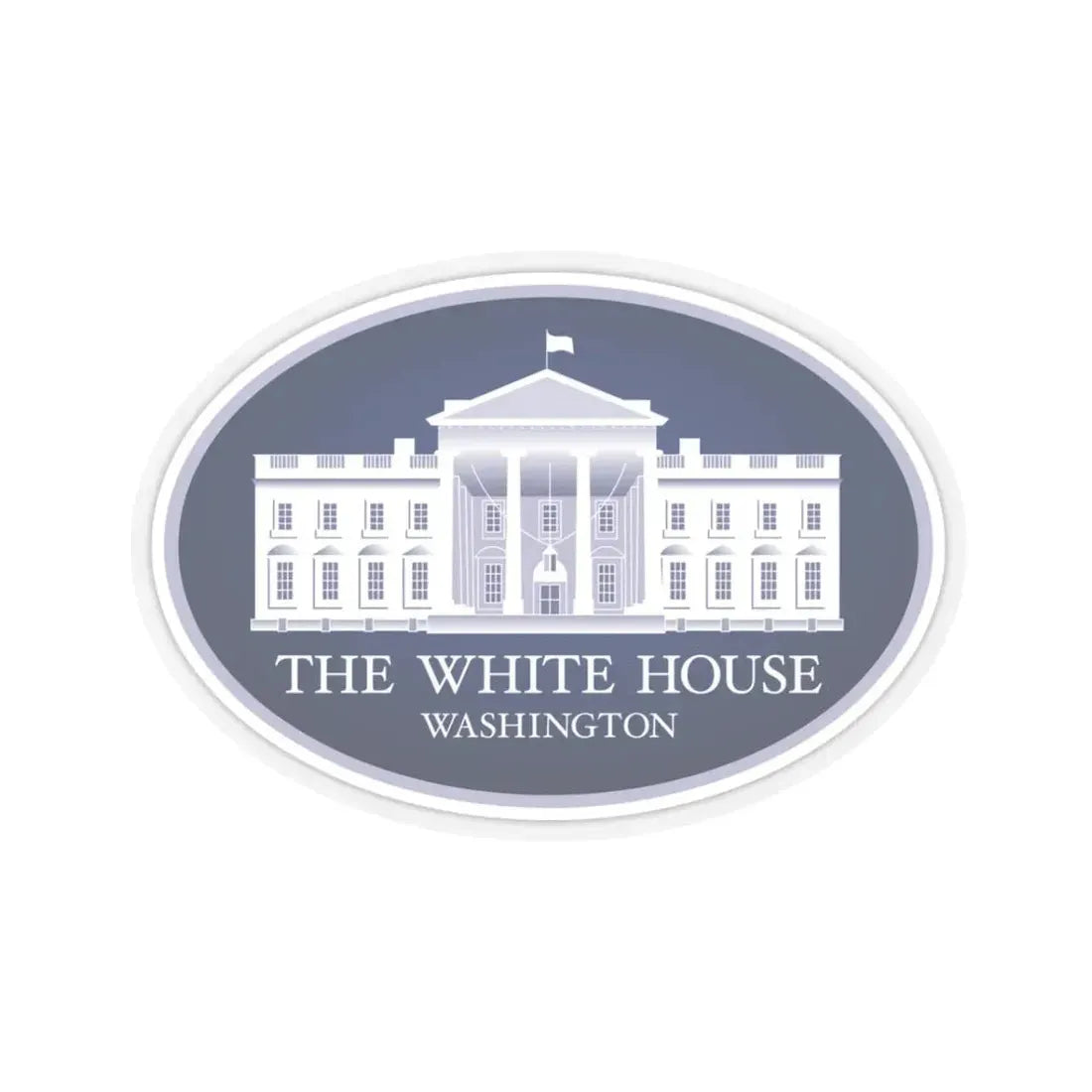 United States White House - STICKER Vinyl Kiss-Cut Decal 3 Inch Transparent - The Sticker Space