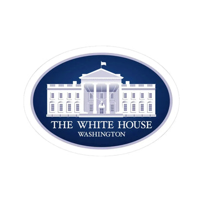United States White House - STICKER Vinyl Kiss-Cut Decal 3 Inch White - The Sticker Space