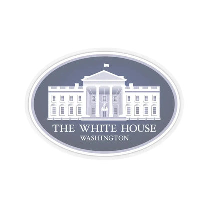 United States White House - STICKER Vinyl Kiss-Cut Decal 4 Inch Transparent - The Sticker Space