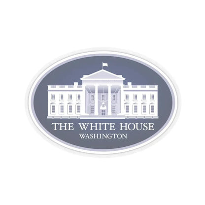 United States White House - STICKER Vinyl Kiss-Cut Decal 6 Inch Transparent - The Sticker Space