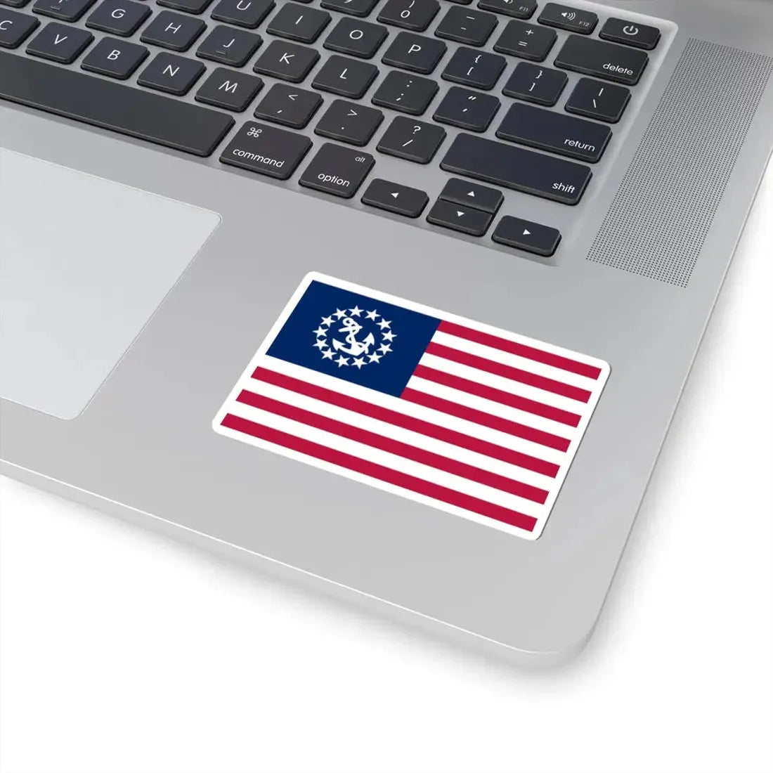 United States yacht flag (United States) STICKER Vinyl Kiss-Cut Decal - The Sticker Space