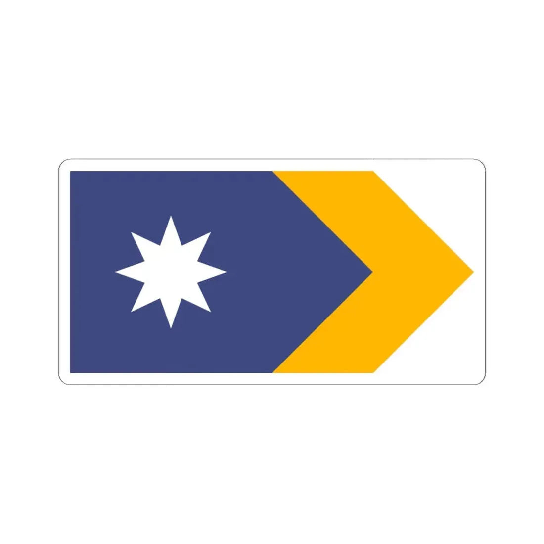 Unity Flag (Australia) STICKER Vinyl Kiss-Cut Decal 4 Inch White - The Sticker Space