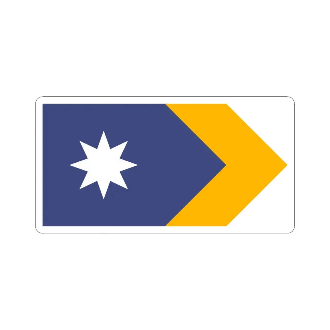 Unity Flag (Australia) STICKER Vinyl Kiss-Cut Decal 6 Inch White - The Sticker Space