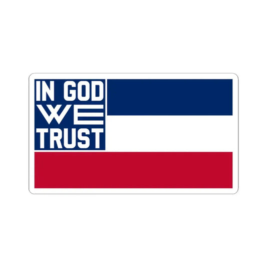 Unity Flag of Mississippi (United States) STICKER Vinyl Kiss-Cut Decal 2 Inch White - The Sticker Space