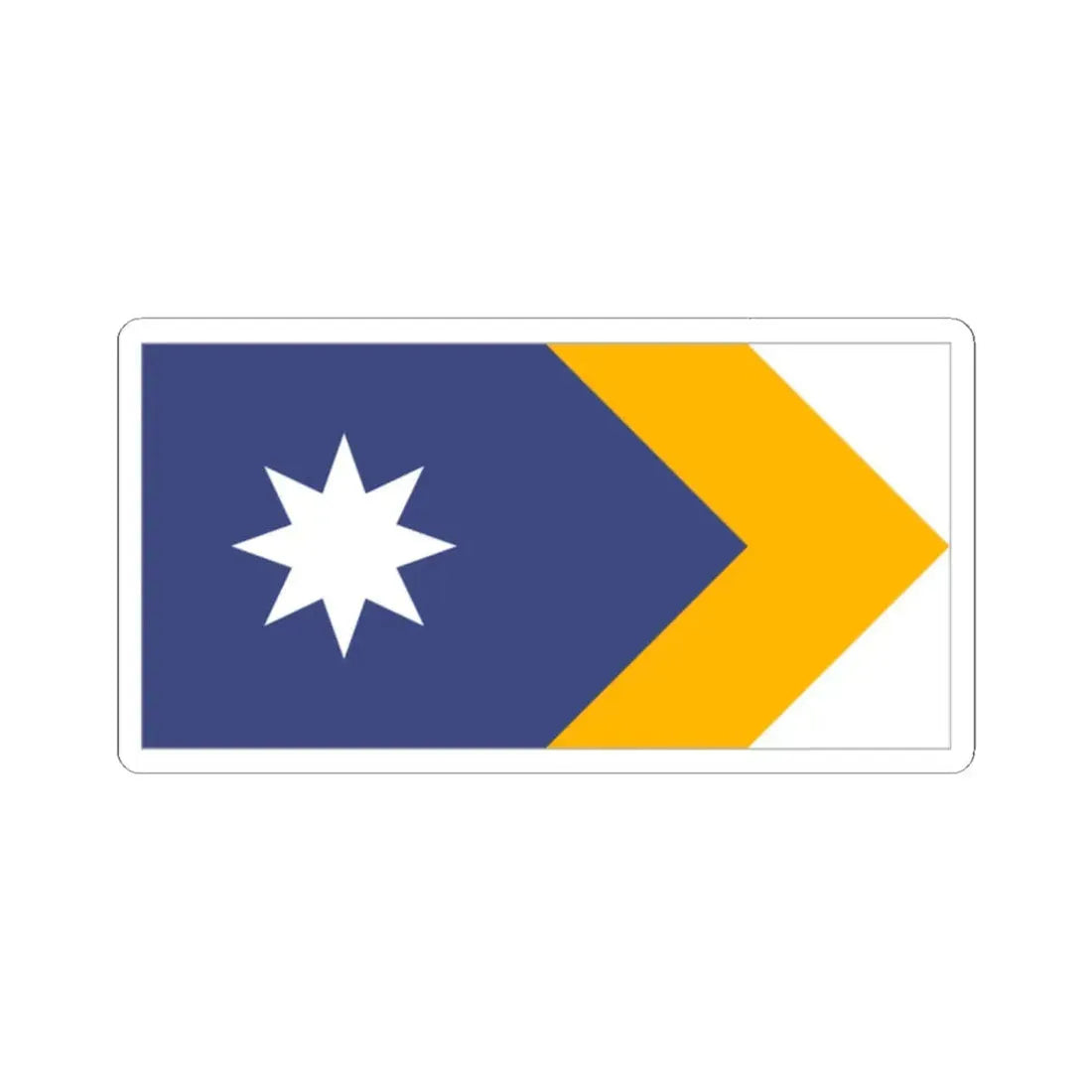 Unity Flag Outlined (Australia) STICKER Vinyl Kiss-Cut Decal 2 Inch White - The Sticker Space