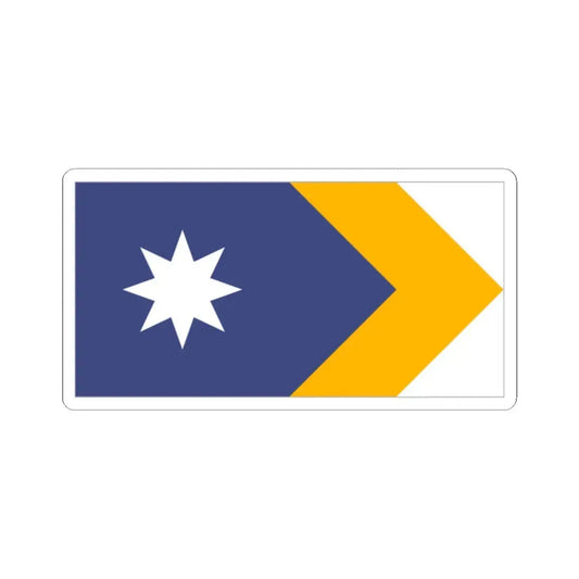 Unity Flag Outlined (Australia) STICKER Vinyl Kiss-Cut Decal 2 Inch White - The Sticker Space