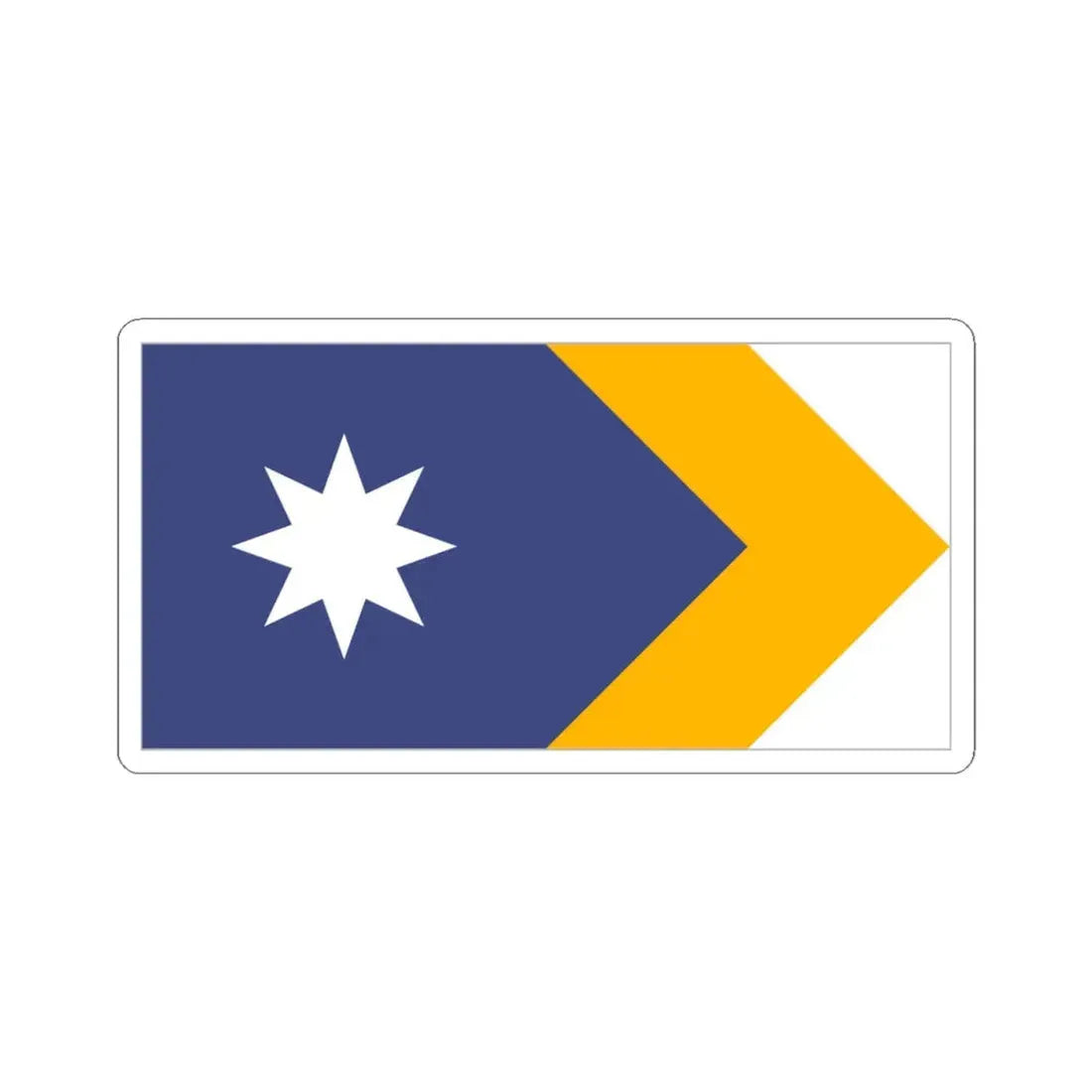 Unity Flag Outlined (Australia) STICKER Vinyl Kiss-Cut Decal 4 Inch White - The Sticker Space