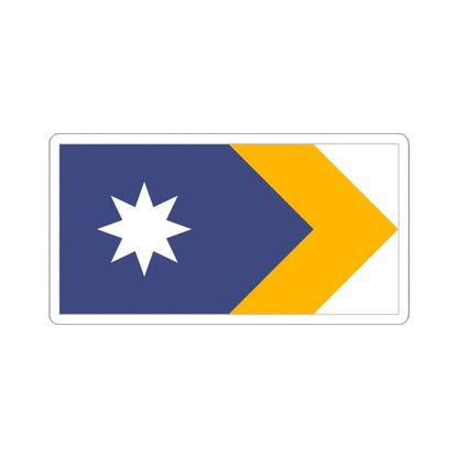 Unity Flag Outlined (Australia) STICKER Vinyl Kiss-Cut Decal 4 Inch White - The Sticker Space