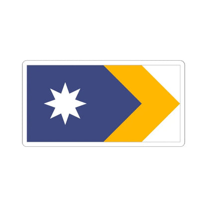 Unity Flag Outlined (Australia) STICKER Vinyl Kiss-Cut Decal 6 Inch White - The Sticker Space