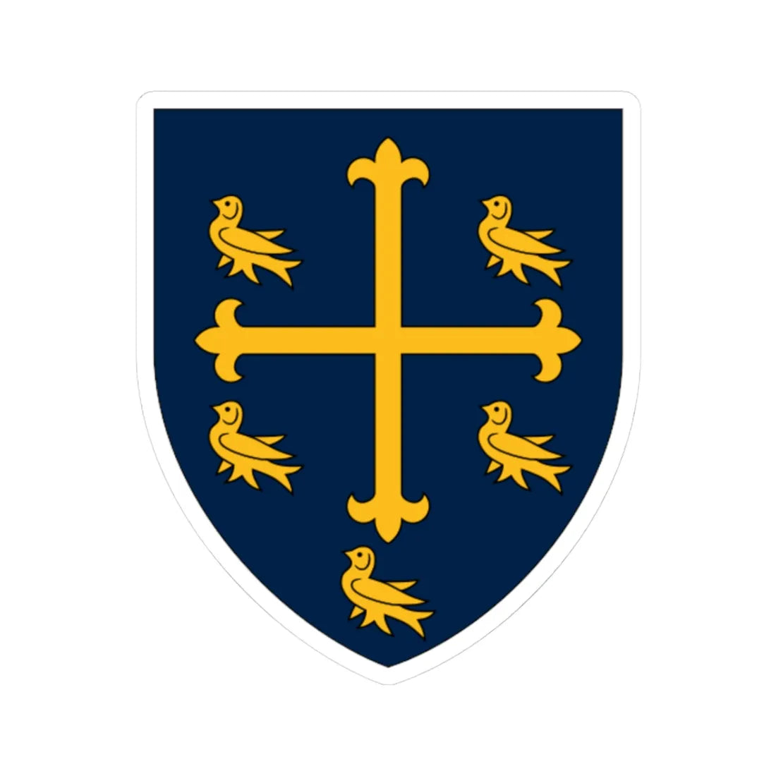 Univ Oxford CoA (England) (Coat of Arms) STICKER Vinyl Kiss-Cut Decal 3 Inch White - The Sticker Space