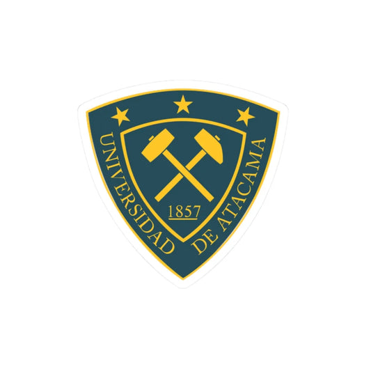 Universidad de Atacama escudo 2010 (Chile) (Coat of Arms) STICKER Vinyl Kiss-Cut Decal 2 Inch White - The Sticker Space
