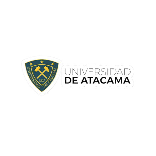 Universidad de Atacama logo 2016 (Chile) (Coat of Arms) STICKER Vinyl Kiss-Cut Decal 2 Inch White - The Sticker Space