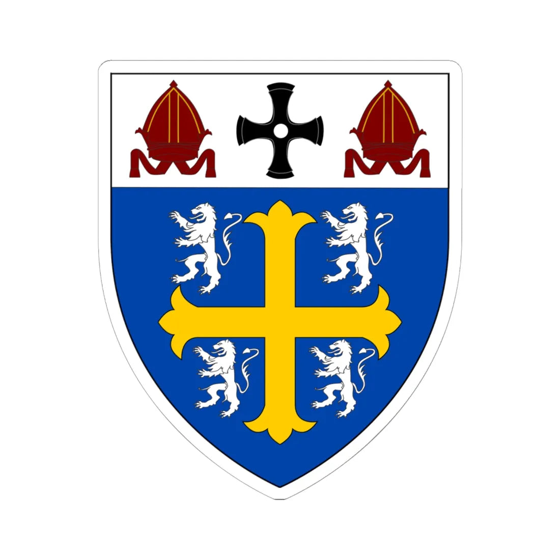 University College Durham (England) (Coat of Arms) STICKER Vinyl Kiss-Cut Decal 6 Inch White - The Sticker Space