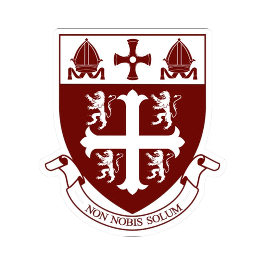 University College Durham Motto (England) (Coat of Arms) STICKER Vinyl Kiss-Cut Decal 2 Inch White - The Sticker Space