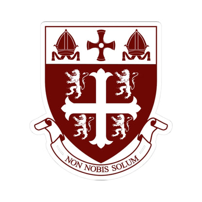 University College Durham Motto (England) (Coat of Arms) STICKER Vinyl Kiss-Cut Decal 3 Inch White - The Sticker Space