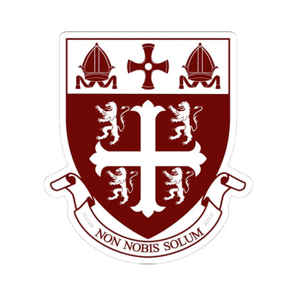 University College Durham Motto (England) (Coat of Arms) STICKER Vinyl Kiss-Cut Decal 4 Inch White - The Sticker Space