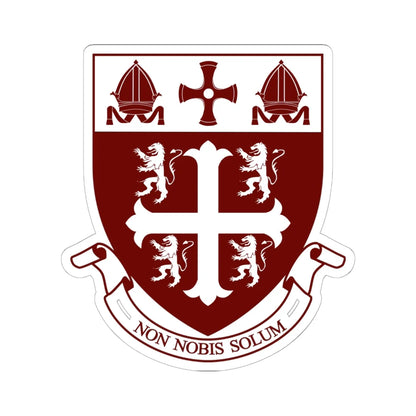 University College Durham Motto (England) (Coat of Arms) STICKER Vinyl Kiss-Cut Decal 6 Inch White - The Sticker Space