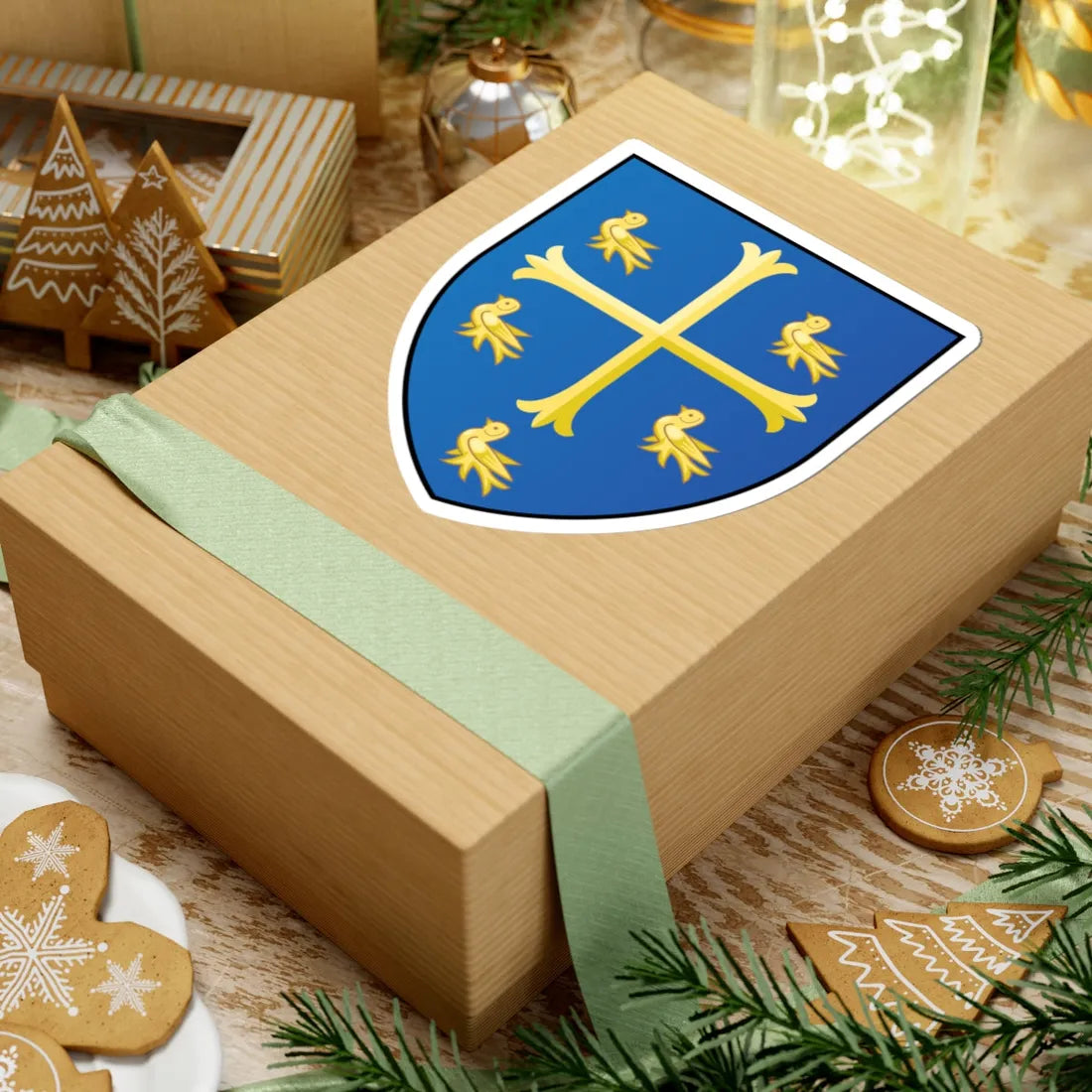 University College Oxford Coat Of Arms (England) (Coat of Arms) STICKER Vinyl Kiss-Cut Decal - The Sticker Space