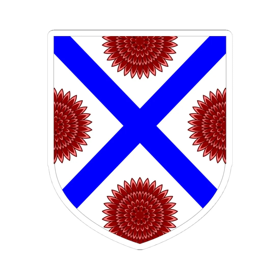 University for the Creative Arts arms (United Kingdom) (Coat of Arms) STICKER Vinyl Kiss-Cut Decal 4 Inch White - The Sticker Space