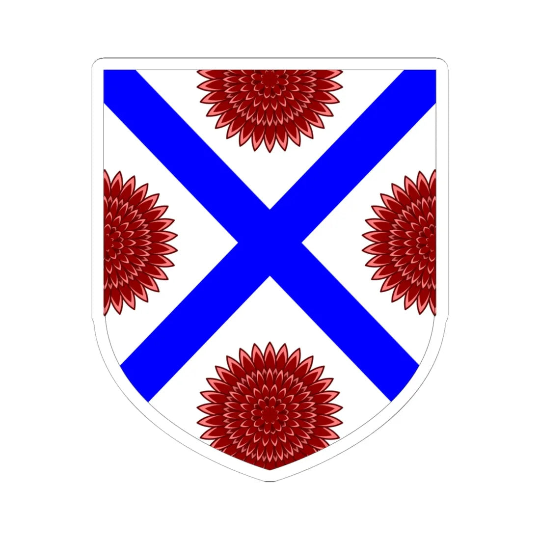 University for the Creative Arts arms (United Kingdom) (Coat of Arms) STICKER Vinyl Kiss-Cut Decal 6 Inch White - The Sticker Space