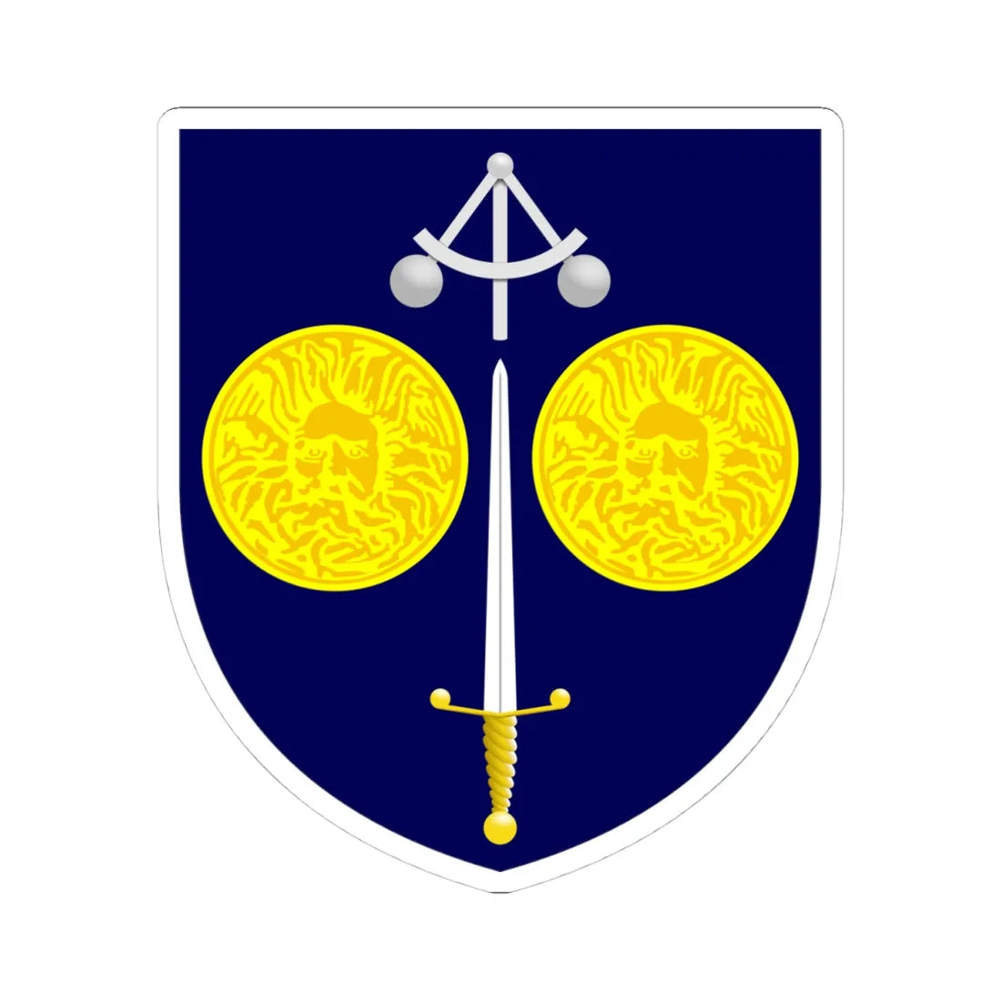 University of Bath arms (United Kingdom) (Coat of Arms) STICKER Vinyl Kiss-Cut Decal 4 Inch White - The Sticker Space